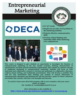 Entrepreneurial Marketing Course Flier